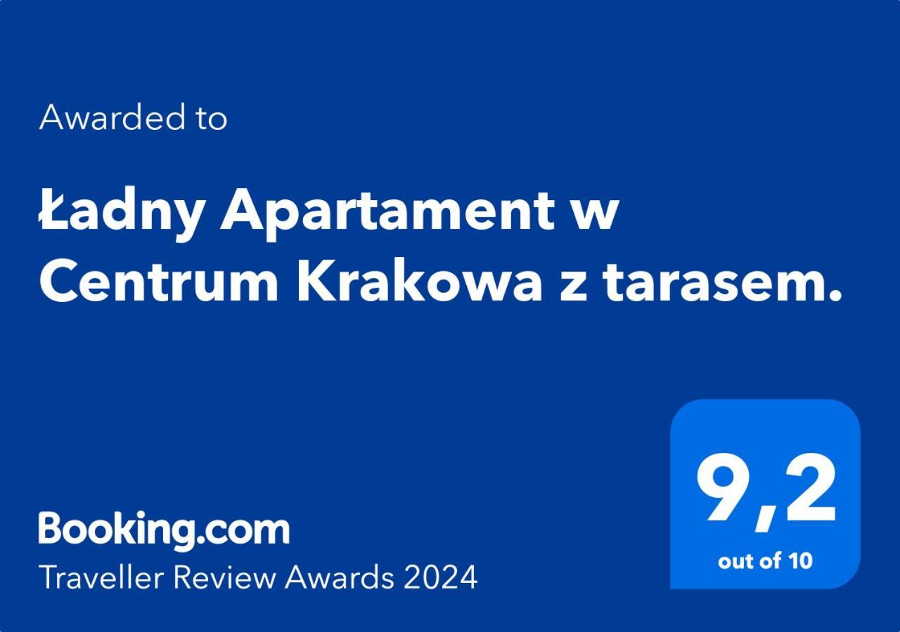 Ladny Apartament W Centrum Krakowa Z Tarasem. Dış mekan fotoğraf